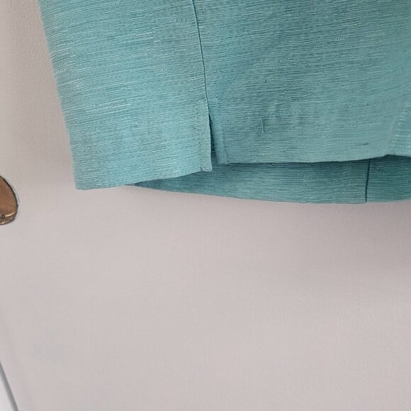 Sag Harbor 100% Silk Textured Blue Dress Pants Size 18 - Picture 6 of 9